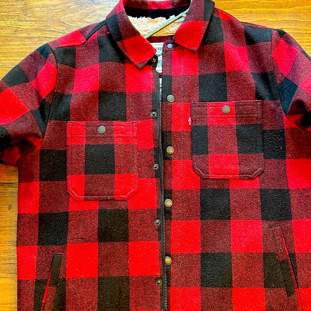 Levi’s Sherpa Lined Buff Plaid